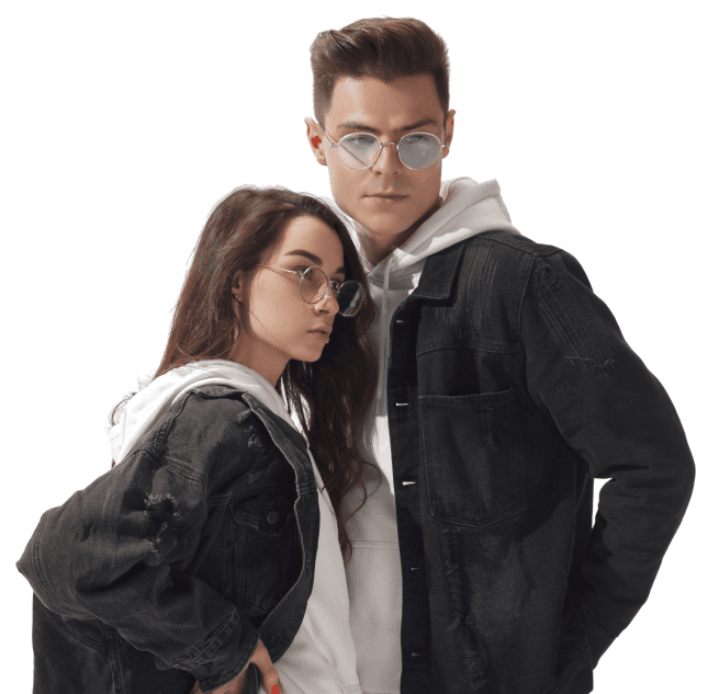 Find clothes that match your style - Models wearing modern street fashion