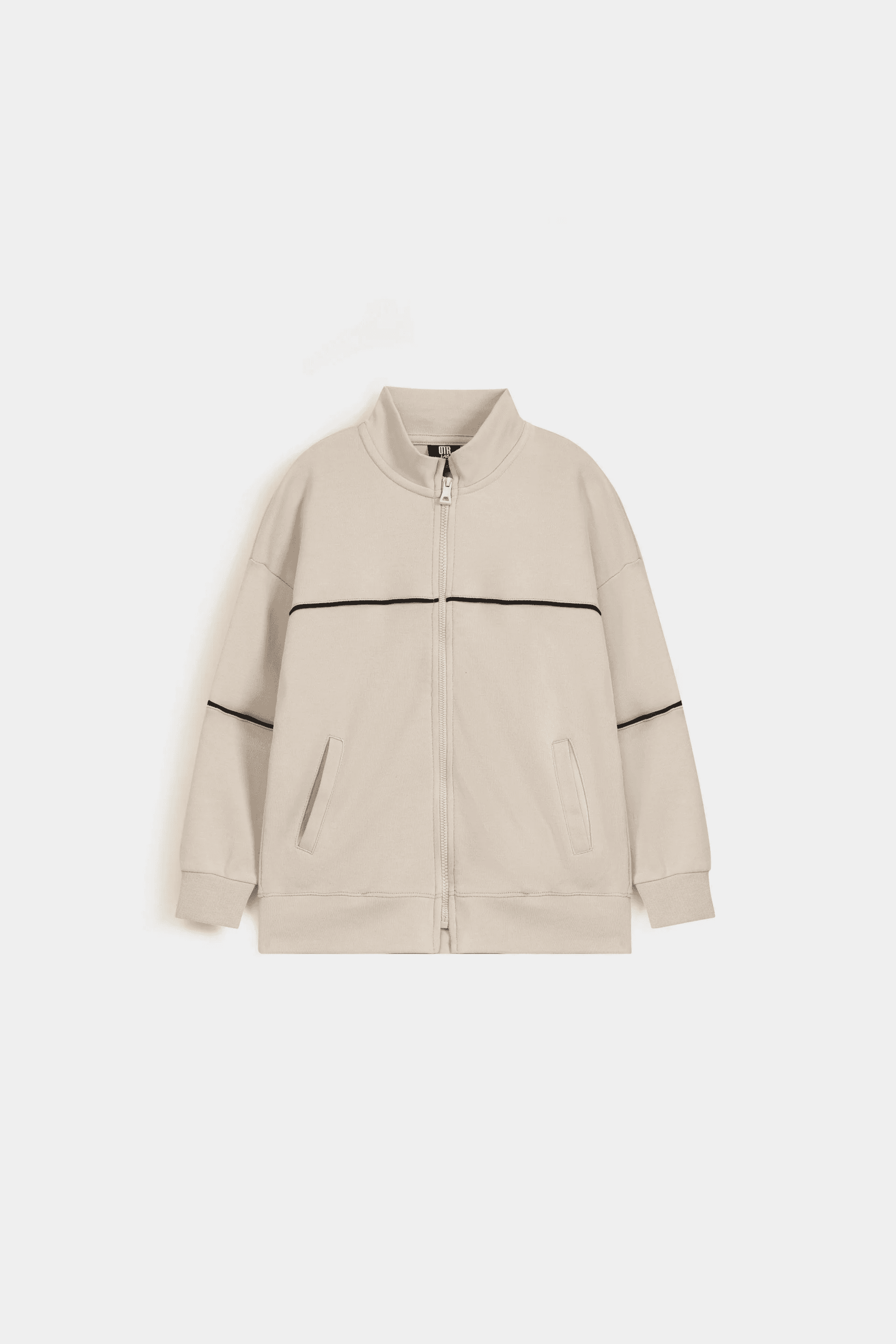 Mock Neck Zipper Sweatshirt
